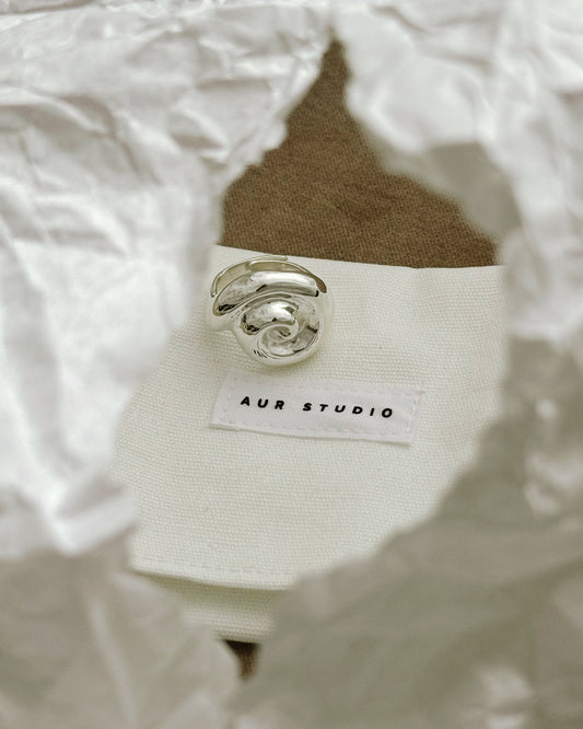 GEBER SPIRAL RING - SILVER