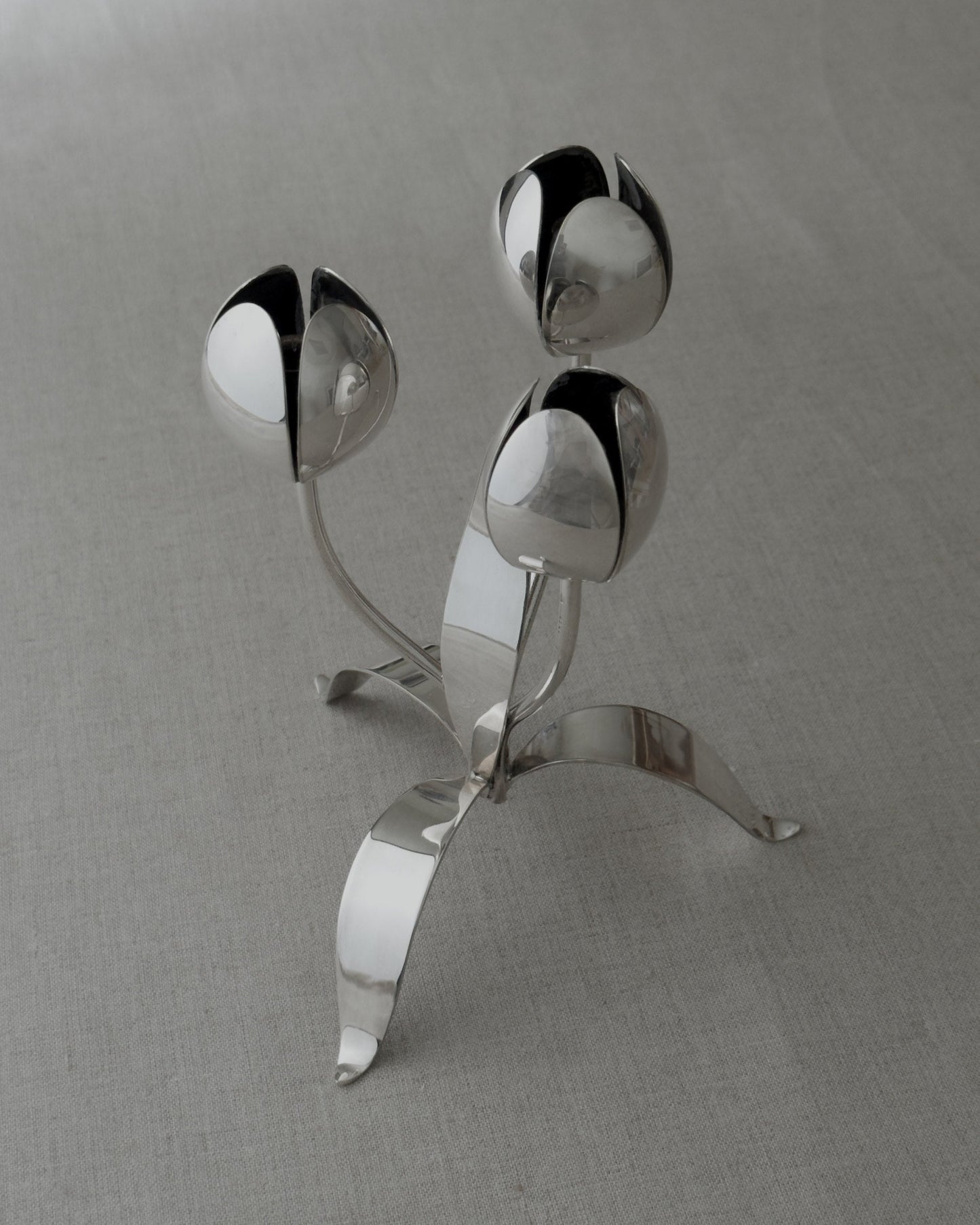 VINTAGE SILVER-PLATED CANDELABRA