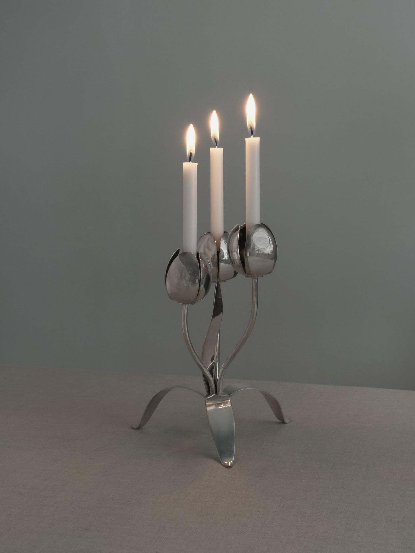 VINTAGE SILVER-PLATED CANDELABRA