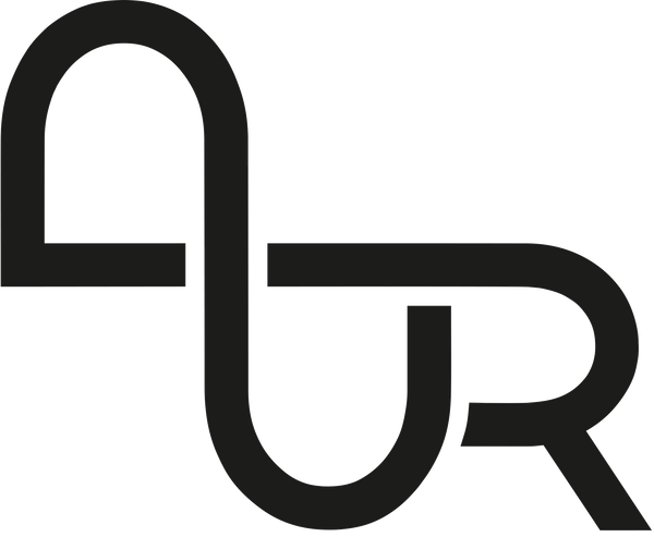 Logo of AUR Studio with stylized letter 'A' and 'R' on a white background