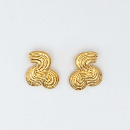Pair of gold earrings