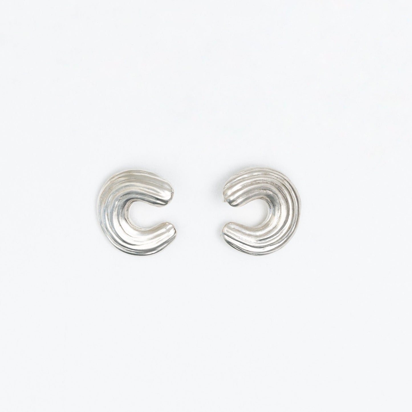 Pair of silver earrings