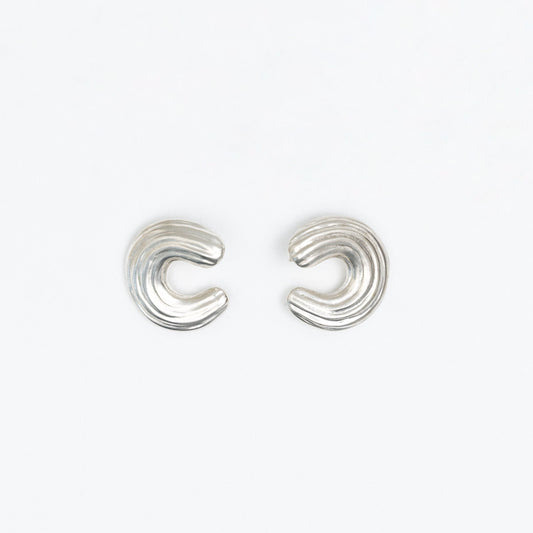 Pair of silver earrings