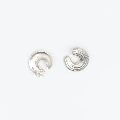 Pair of silver earrings