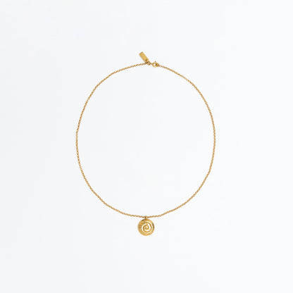 Gold pendant with chain